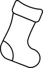 christmas stocking line art