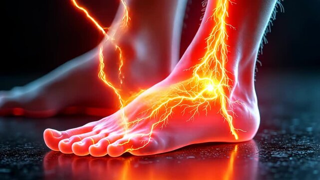 foot pain, nerve damage, heel discomfort. Pain management. Nerves transmit intense signals. Supportive footwear eases symptoms. Proper alignment improves walking efficiency.