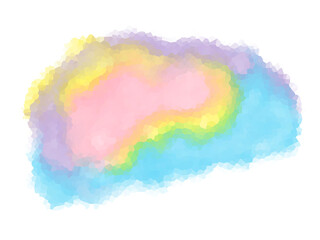 Multicolor stained glass strip on isolated transparent background. Template for banner, poster, etc.