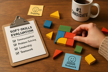 Soft skills evaluation with teamwork leadership problem solving and communication skills assessment test