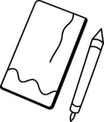 summer journal pen line art