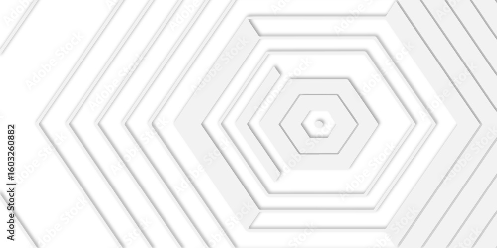 Aufkleber  white honeycomb pattern with soft edges and subtle gray lines  white hexagonal tiles creating a modern geometric pattern white background surface.