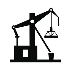 Construction Crane Silhouette
