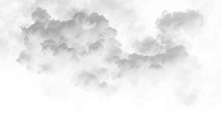 Transparent Cloud or Fog PNG Image Isolated on White Background