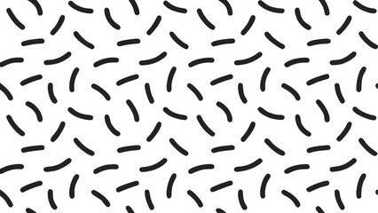 Fototapeta premium Abstract Black and White Geometric Pattern of Rounded Dashes for Modern Designs and Creative Backgrounds Great for Web Design and Print Projects
