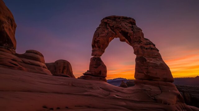 Delicate Arch at Sunset, Arches National Park, Utah
