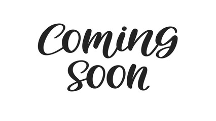 Elegant Coming Soon Script for Announcements and Promotions Display Typography Stylish Calligraphy Lettering