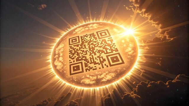 Glowing QR Code Orb