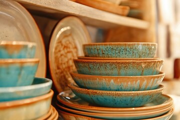 Stack of ceramic bowls