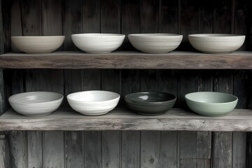 Stack of ceramic bowls