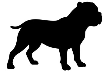 Black Bulldog Silhouette animal