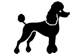 Spotted Poodle Dog Silhouette animal