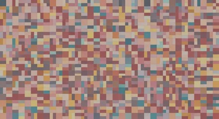 Colorful abstract mosaic pattern with geometric squares and vibrant colors