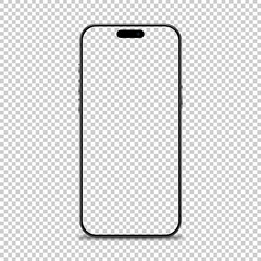 Realistic Vector Smartphone Mockup Set with Blank Screen in Multiple Views