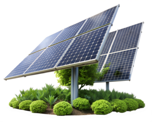 solar panels on a roof isolated on white background. PNG Transparent file type with high definition quality And vibrant color grading Available.