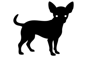 Brown chihuahua dog silhouette animal