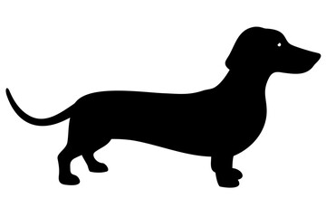 Tan Dachshund Dog Silhouette animal