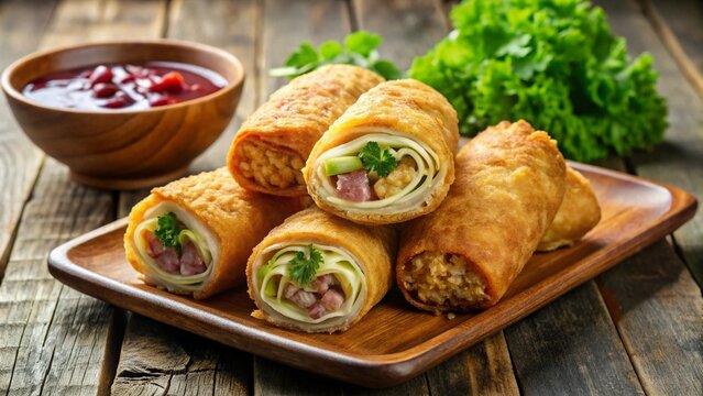 Australian Chiko Roll (Dinner snack)
Deep-fried cabbage and meat roll&mdash;Australia&rsquo;s on-the-go retro dinner bite.

