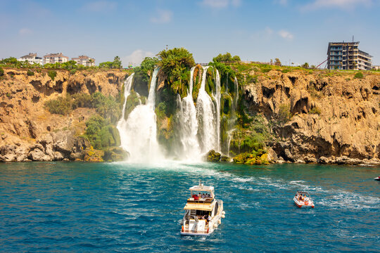 Lower Duden waterfalls in Antalya, Turkey