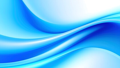 Fototapeta premium Abstract flowing blue waves