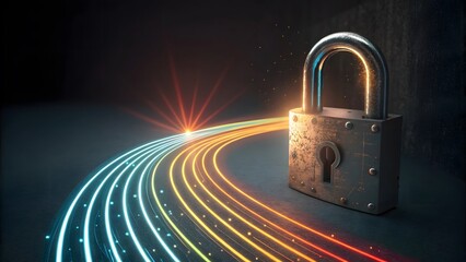 Padlock with Data Stream