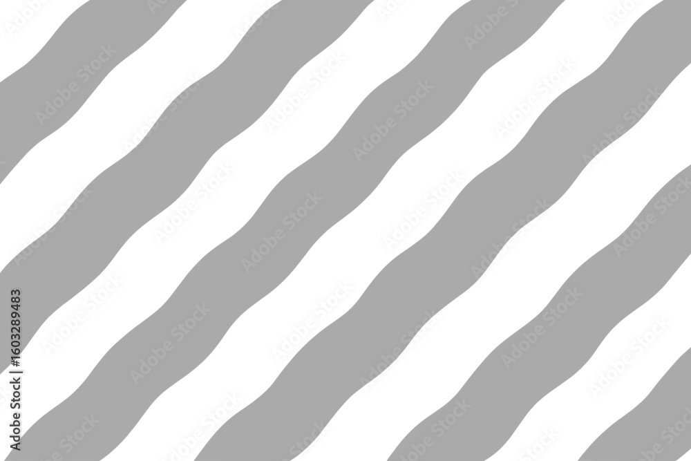 Poster abstract gray and white wavy diagonal stripes background. seamless vector pattern illustration for m