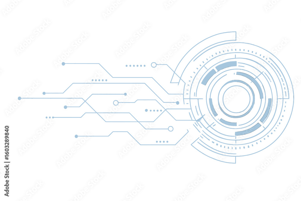 Poster abstract technology vector background. futuristic sci-fi concept. digital communication and connecti