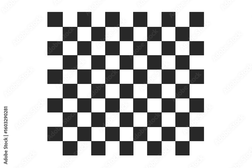 Poster checkered pattern seamless vector background. black and white checkerboard texture. abstract geometr