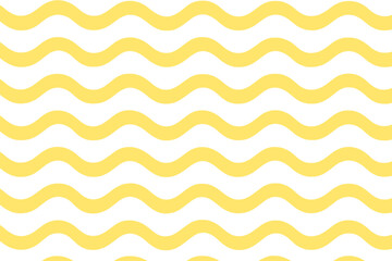 Seamless Yellow Wavy Lines Pattern, Sunny Summer Vibe, Vibrant Curved Stripes, Minimalist Abstract Background, Decorative Repeating Vector, Bright Warm Elegant Design, Modern Textile Print