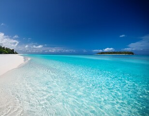 fine white sand crystal clear aqua water sparkling bright vacation