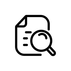 Checklist icon. Check box. Document in clipboard in linear style. Clipboard concept. Vector illustration.
