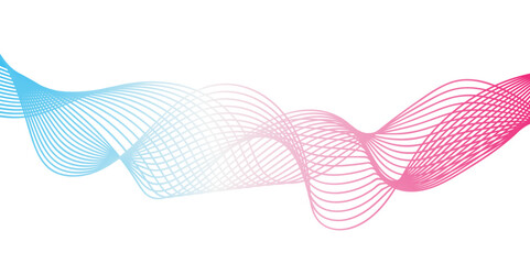 Abstract pink background with a heart wave design