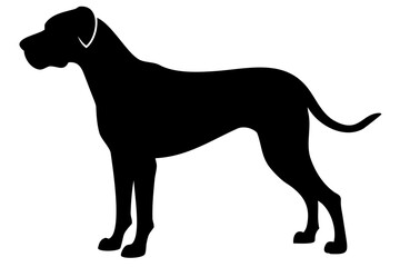 Brown Great Dane Dog Silhouette animal