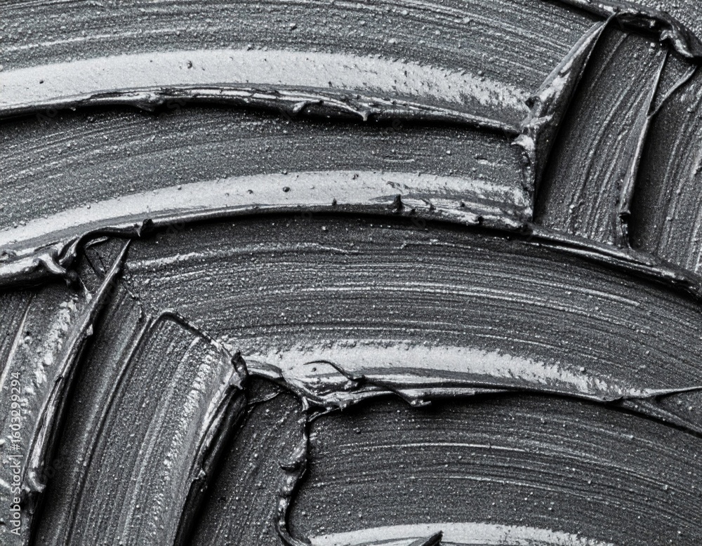 Poster abstract background of gray and black paint strokes with curve design texture