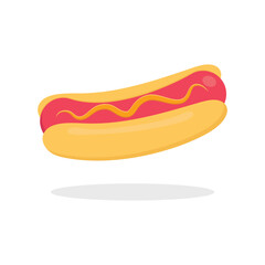 Hot Dog Icon Vector Design.