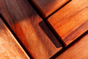 Dark brown wood texture with horizontal grooves rustic natural background