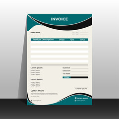 creative invoice template design for your company, business