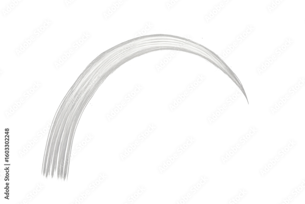 Poster white water forming an elegant arc against a transparent background, ideal for creative compositing 