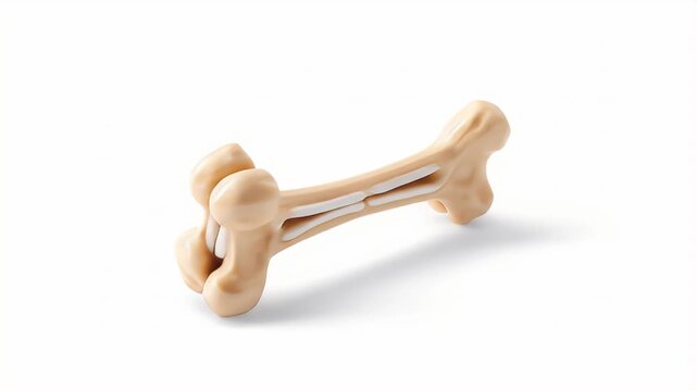 Detailed Anatomy: Realistic 3D Model of a Long Bone, showcasing intricate structure and marrow.