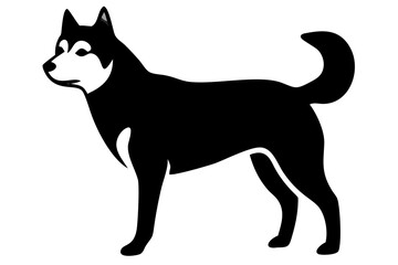 Siberian Husky Dog Silhouette animal canine