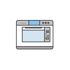 Fototapeta premium Digital oven with control panel in modern design 