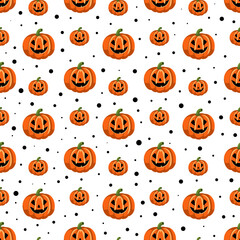 Halloween Pattern Collection – Seamless Spooky and Cute Designs with Pumpkins, Ghosts, Witches, Bats, and Trick-or-Treat Elements
