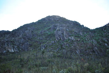 mountain landscape with blue sky
