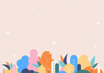 Growth Spring Summer Garden Nature Design Element. Floral banner