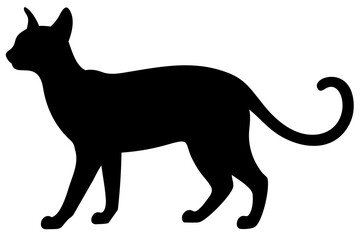 Tan Siamese Cat Silhouette animal silhouette pet silhouette