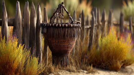 Traditional apache burden basket