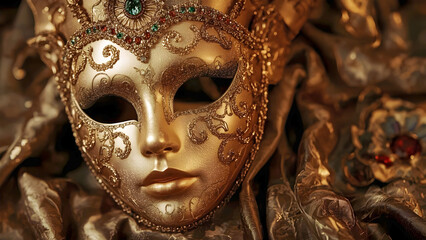 Gilded Venetian Mask