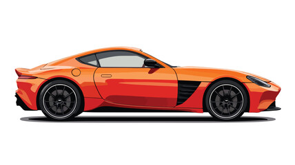 Obraz premium Wide Angle Sports Car Element Set