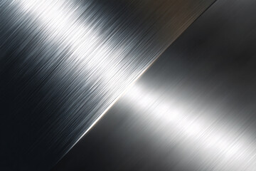 Naklejka premium Reflective Metallic Surface Texture High-Resolution Abstract Background with Shading and Lines