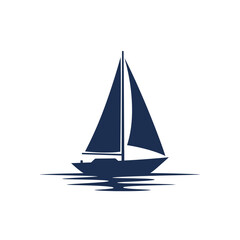 Sailboat silhouette against a vibrant sunset background evoking travel and adventure